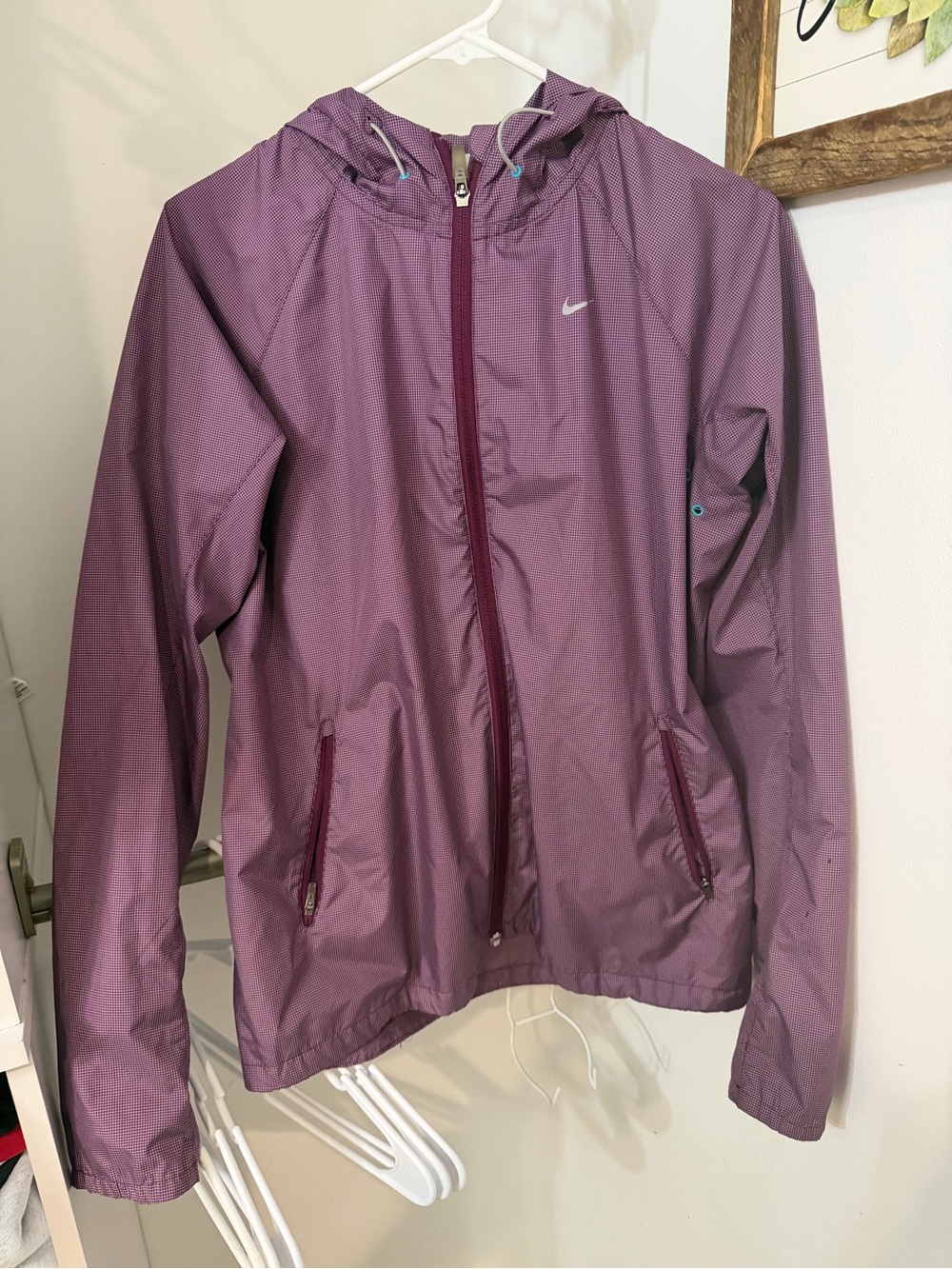 Nike Women's Hooded Bomber Jacket - Plum